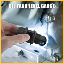 BULLSPANN Oil Tank Level Gauge Plastic Black GY6 125 Oil Level Gauge 2pcs Replacement Parts Accessories Replacement