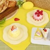Liacere 50PCS Yellow Plastic Plates - Heavy Duty Disposable -Yellow