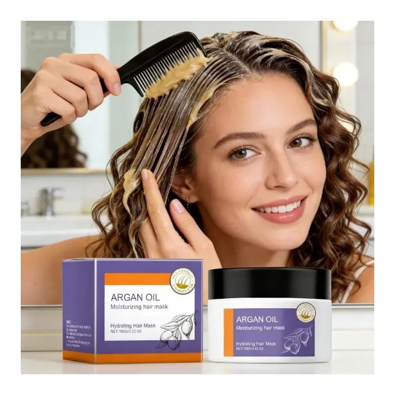 A Mascarilla Capilar Reparadora Hidratante Marroquí: