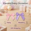 24pcs Satin Ribbon Twist Tie Bow Pre Tied Bow Crafts