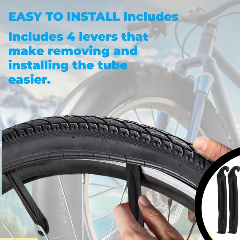 28" x 1-3/8" 1-5/8" Bicycle Inner Tube, 700c x 35-43mm,