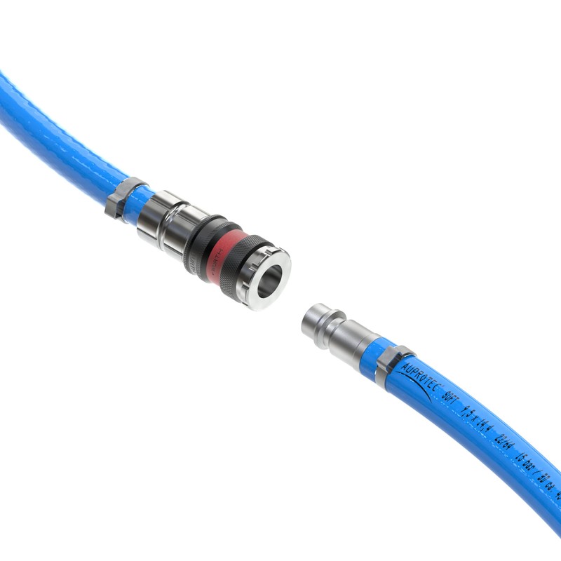 AUPROTEC Compressed Air Hose Set 9 mm Diameter Inner 1