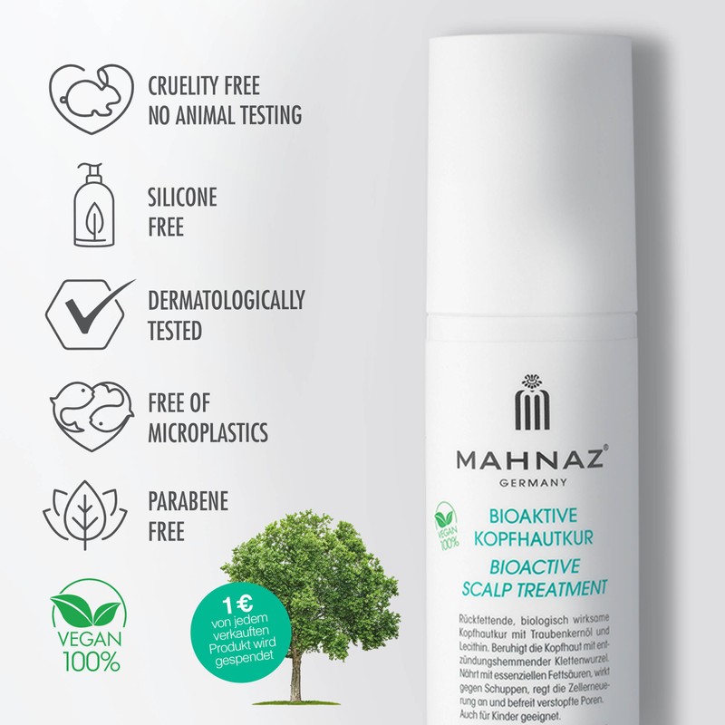 MAHNAZ® Bioactive Scalp Treatment, Soothing Intensive Care for Dry &
