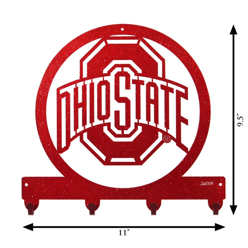 SWEN Products Ohio State Buckeyes Metal Key Chain Hanger -