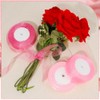 3 Rolls 2.5cmx45.72m Pink Organza Ribbon for Gift Wrapping Wrapping