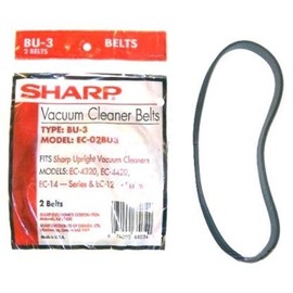 Sharp Replacement Vacuum Belts Type BU-3, 2-pack