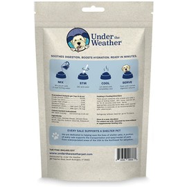 Under the Weather Easy to Digest Bland Dog Food Diet for Sick Dogs | Contains Electrolytes - Gluten Free, Freeze Dried 100% Human Grade Meats | 6 Pack - Rice, Chicken & Bone Broth