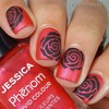 Whats Up Nails - Rose Petals Nail Stencils Stickers Vinyls