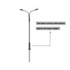 LQS13W 10pcs Model Railway Train Lamp Post Street Lights HO