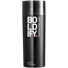 BOLDIFY Hair Fibres for Thinning Hair, Black, Invisible, 56 g Bottle, Conceals Hair Loss in 15 Seconds, Hair Thickening for Fine Hair for Men and Women