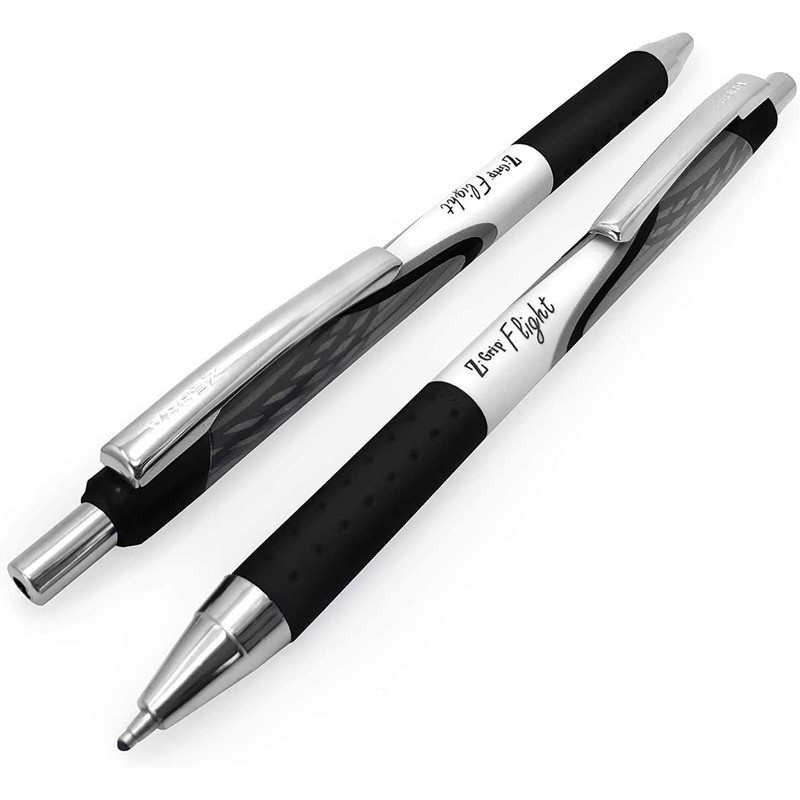Zebra Classic Z-Grip Flight Ballpoint Pens - 1.2mm - Black