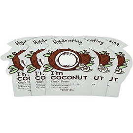 TONYMOLY - Mascarilla Facial Hidratante De Coco Im Real 5 pzas.