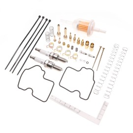 ufer_98 For Kawasaki Prairie 650 KVF650 2002-2003 2 Carburetor Carb Rebuild Kit Repair