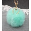 LICHUANUK Pom Pom Keyring Plush Toy Charm Accessory, purple