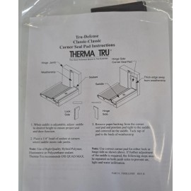 Therma-Tru TRU-DEFENSE  THERMA TRU DUST SEAL CORNER PADS DOOR ADHESIVE BACKED SEAL