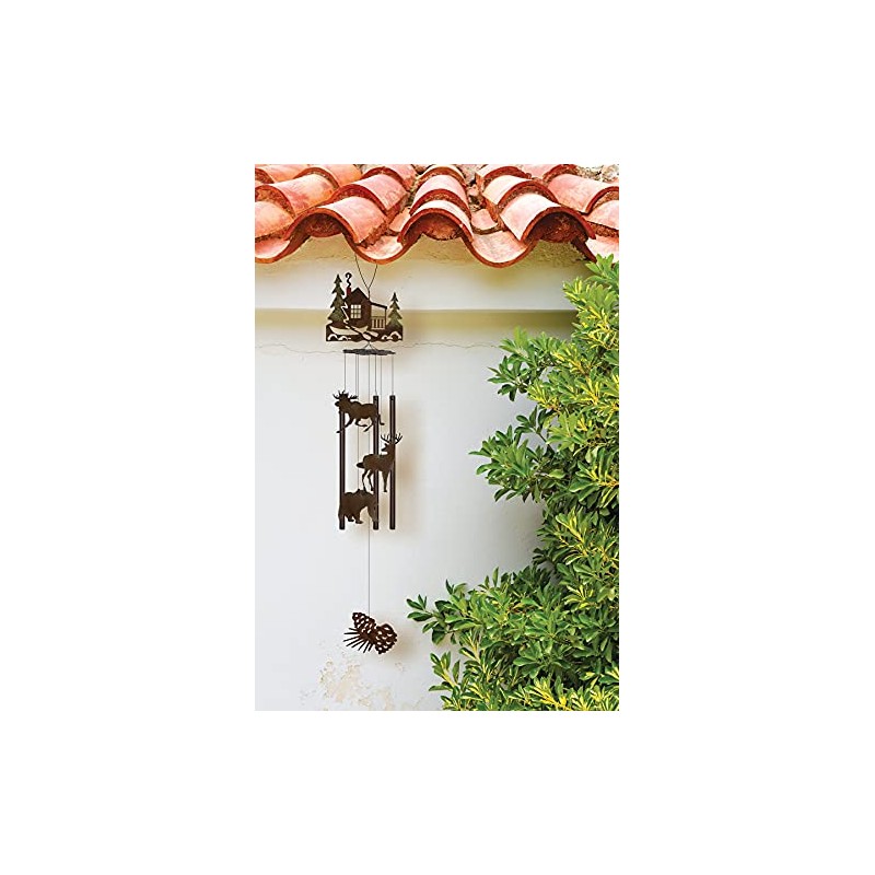 Sunset Vista Design Studios Great Outdoor Metal Wind Chime, Forest