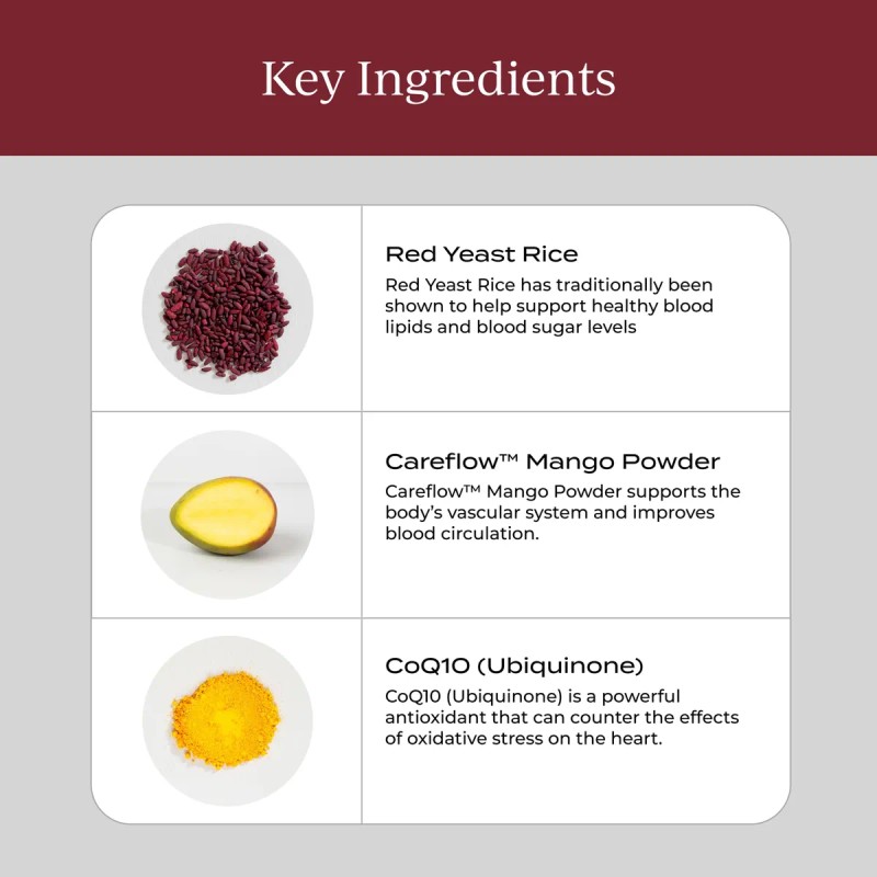 Cymbiotika Suplemento Salud Corazón Coq10 Arroz Levadura