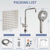 SINGSUO Filtered Rain Shower Head with Handheld Spray Combo, High