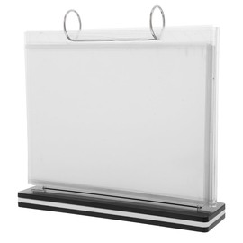 ULTECHNOVO Plastic Sign Holder,A5 Table Card Multi-Page Flip Display,T Shape Double-Sided Desktop Display Holder,Perfect for Restaurants,Wedding,Office,Store (Horizontal-8.5x8.8")