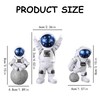 Cute Small Astronaut Figurines,Spaceman Statue Decor for Living Room Bedroom