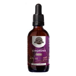 Earth's Love - Cinchona Alcohol Herbal Extract Tincture, Super-Concentrated Cinchona (Quinine, Quina, Cinchona officinalis) Dried Bark (4 Fl Oz)