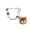 Bear Cookie Cutter 2.3" Cute Bear Face Cutters for Cookies
