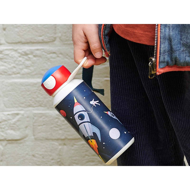 Mepal Campus Pop-Up Water Bottle with Flip-Up Replacement Cap Leak-Proof
