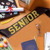 10 Pcs Black Senior 2027 Satin Sashes with Gold Glitter