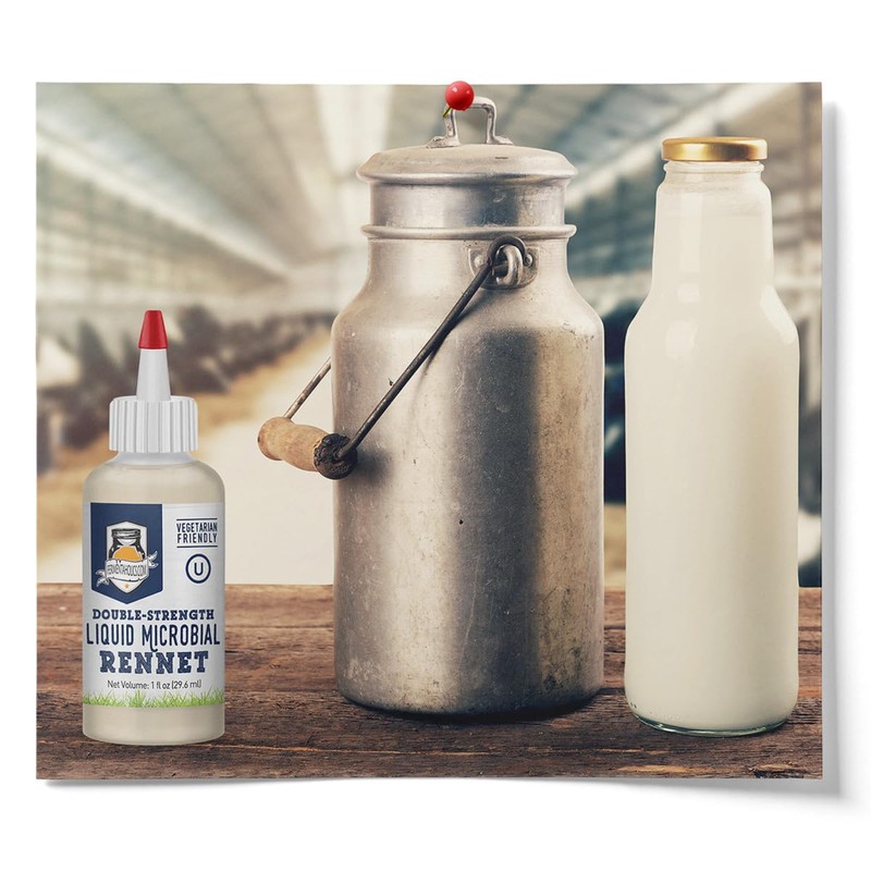 Liquid Microbial Rennet For Cheese Making, Vegetarian Milk Coagulant -