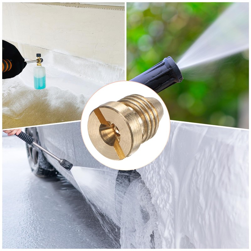M METERXITY 1-Pack Foam Cannon Orifice Nozzle, 1.4mm Brass Universal
