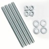 BAUQOO Threaded Rods M12 Certified Made of Steel 8.8 High-Strength