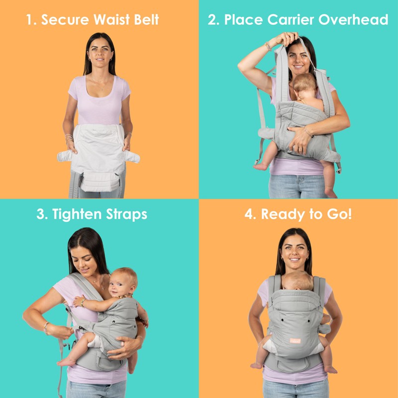 Baby Trend Caleo 3-in-1 Newborn Carrier, Snuggle Grey