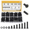 172 Pieces M6 Screws Nuts Washers Set Black, Sutemribor M6