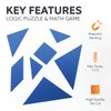 Blue Tangram Puzzle - Educational, Logic Puzzle, and Maths Game