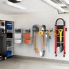 WALMANN Wall Mounted Garden Tool Organizer for Garage, Heavy Duty