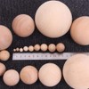 20pcs Wooden Round Balls Unfinished Wood Craft Balls Hardwood Birch