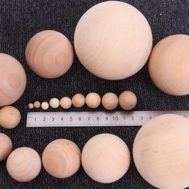 20pcs Wooden Round Balls Unfinished Wood Craft Balls Hardwood Birch Sphere Orbs Unpainted Replacement Wood Ball Make Your Own Solar System Kit for Craft Projects 2.5cm