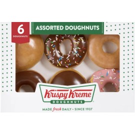 Krispy Kreme Donuts - Mixed Or Original Glazed Doughnuts 6 Count Quick Ship
