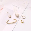 Safety Pin Earrings for Women Stackable Paperclip Earrings Paper Clip