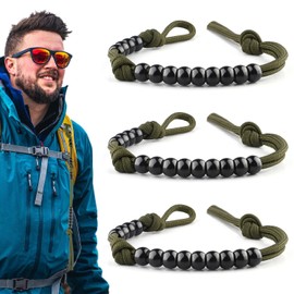 3pcs Ranger Beads pace Counter for Hiking，Long Distance Swimmers Counter，Consists of Parachute Cord and pace Counter Beads，16 Inches Land Navigation kit for Keeping Track of Distance