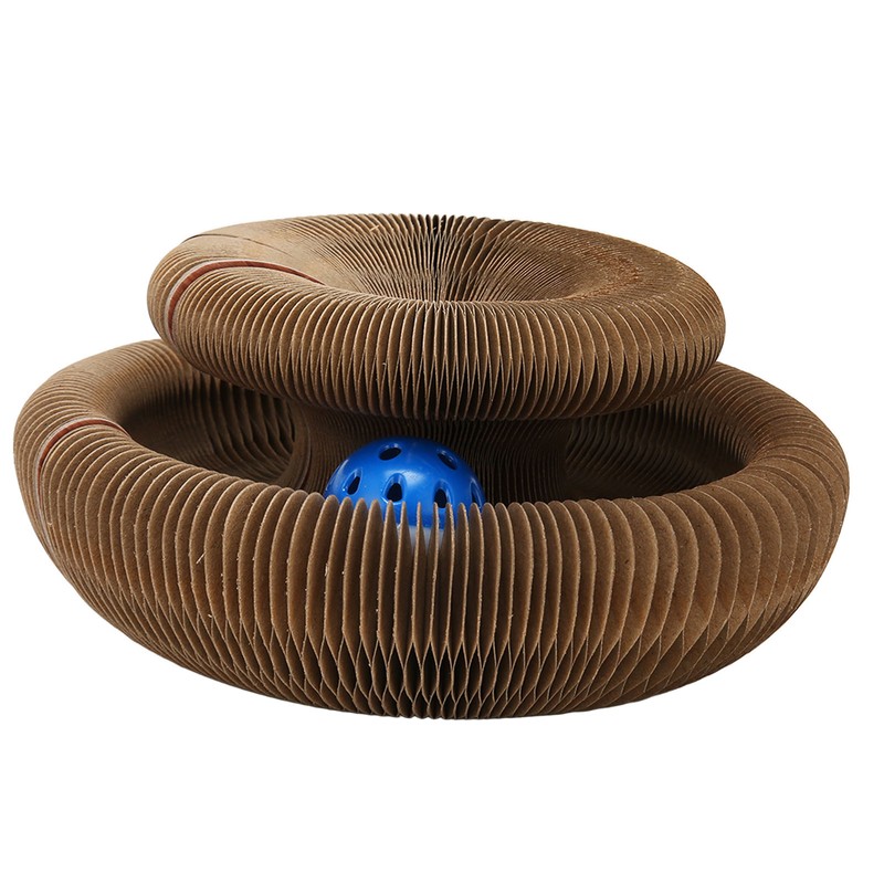 Foldable Cat Scratching Board Abrasion Resistant Magnetic Claw Grinding Cat