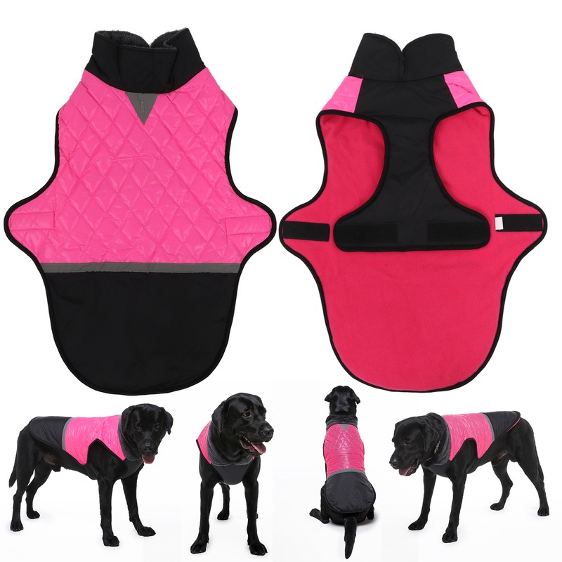 Dog Cold Weather Coat Reflective Waterproof Windproof Pet Warm Jacket