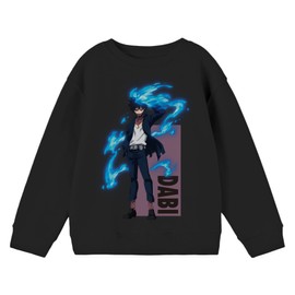 Bioworld My Hero Academia Dabi Youth Black Long Sleeve Sweatshirt-Small