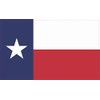 StickerTalk Texas Flag Vinyl Sticker, 5 inches by 3 inches