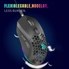 Wireless Mouse 2.4G Or BT5.1 Adjustable DPI Hollowed Out RGB