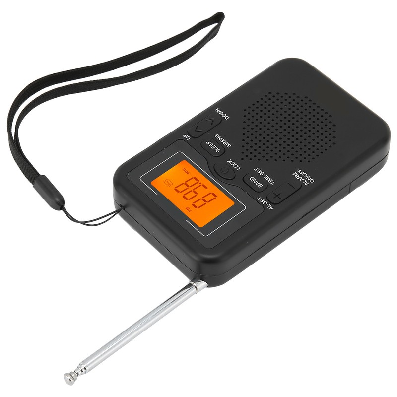 Portable Pocket Radio Digital AM FM Radio Receiver with Long