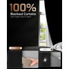 Dailycooper Portable Blackout Curtains for Bedroom 34”x 72”, 100% Blackout