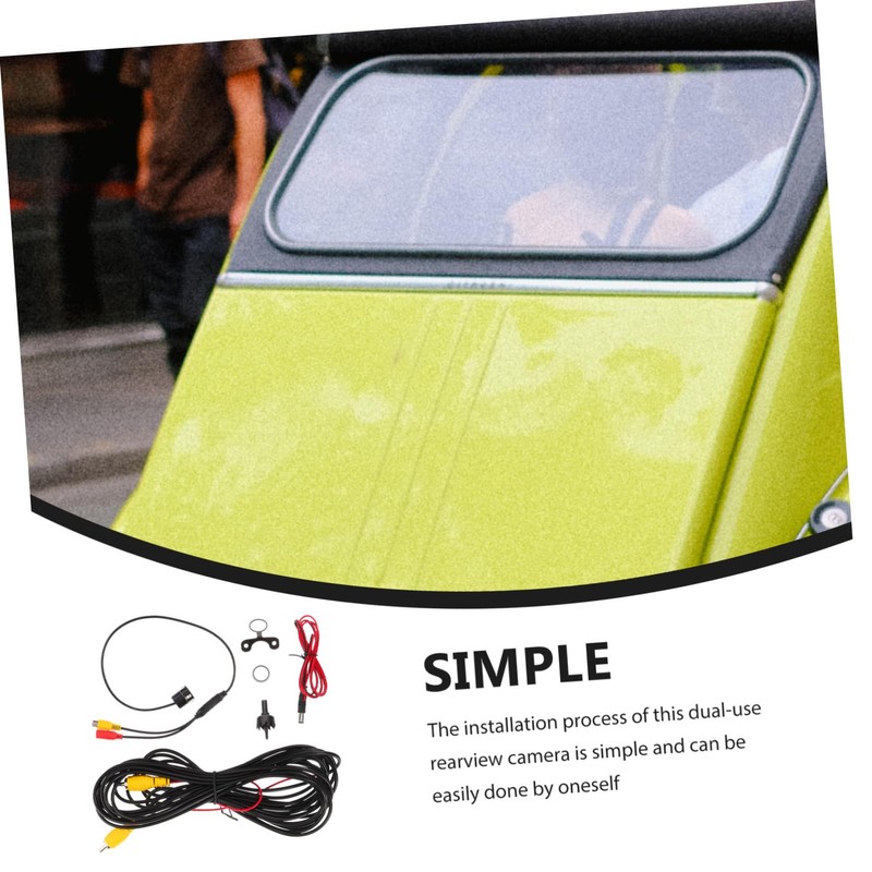 Operitacx -in-one Car Backup Camera Universal Rearview Camera Easy Diy