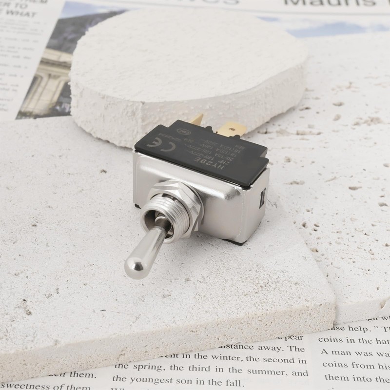Micro Traders 1pc 4-Pin 2-Position Lever Switch Self-Locking Toggle Switch
