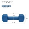 Tone Fitness 20 lb Neoprene Dumbbell Pair for Home Workouts